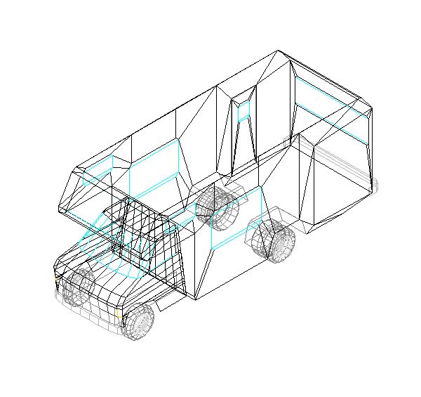 Caminhão para Mudança 3D