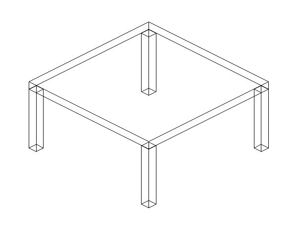 Mesa Pequena de 4 Cadeiras