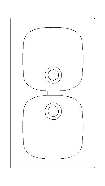 Mobiliário Diversos – Modelo de Pia Dupla