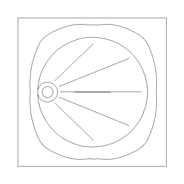 Modelo de Pia para banheiro visto por cima 2D