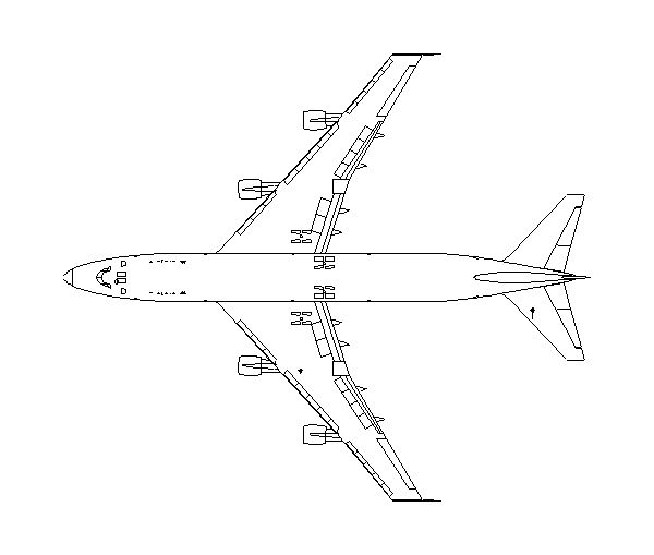 Veículos Aéreos-Traços Detalhados de Aviões