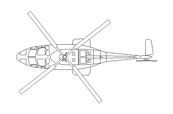 Veículos Aéreos-Helicóptero/Com Vista de Cima