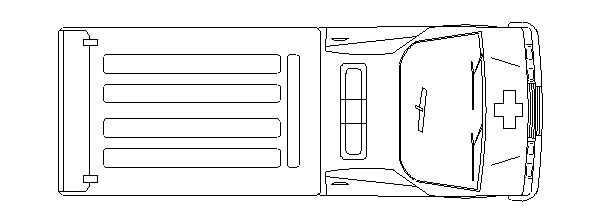 Veículos Terrestres – Ambulância (Vista Superior)