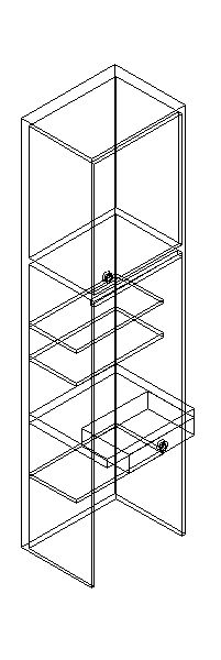 Moveis – Estante para Quarto 3D