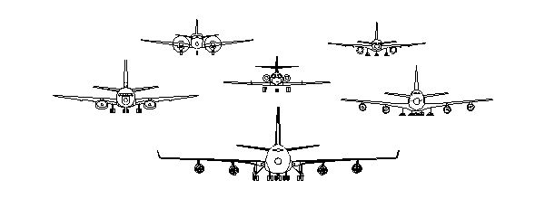 Diversos Tipos de Aviões