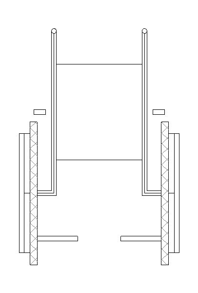 Acessibilidade – Cadeira de Rodas (Visão Frontal)