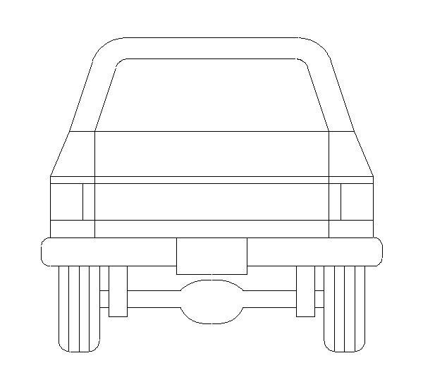 Traseira de um Carro