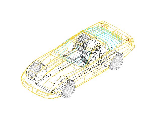 Carros 3D Modelo Sofisticado