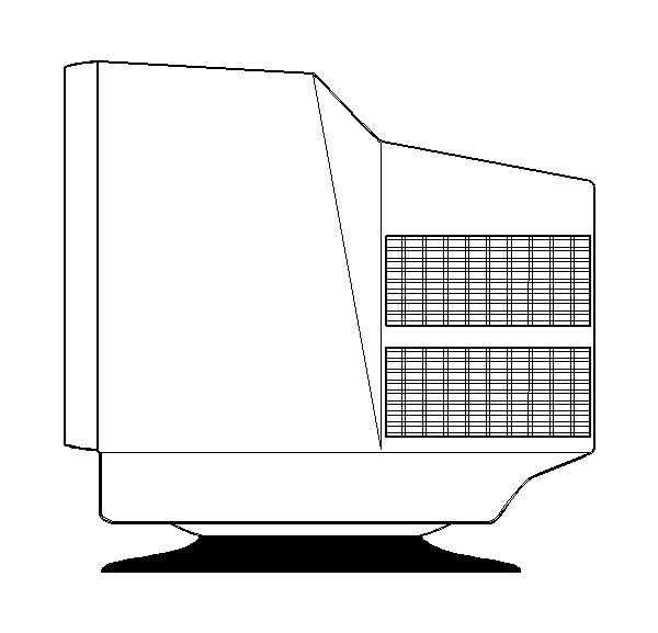 Equipamentos de Informaticas – Computador vista lateral