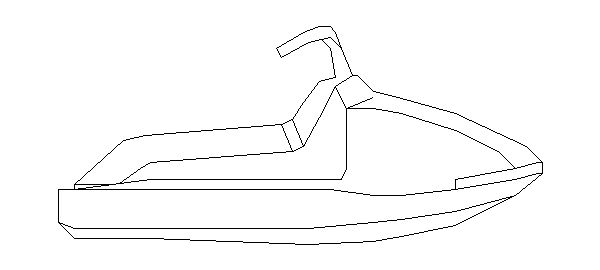 Veículos Aquáticos – Jet Ski (Visão Lateral)