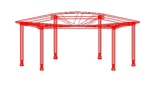 Mesa de 6 Pernas