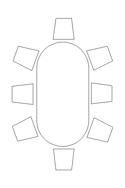 Mesa com 8 Cadeiras