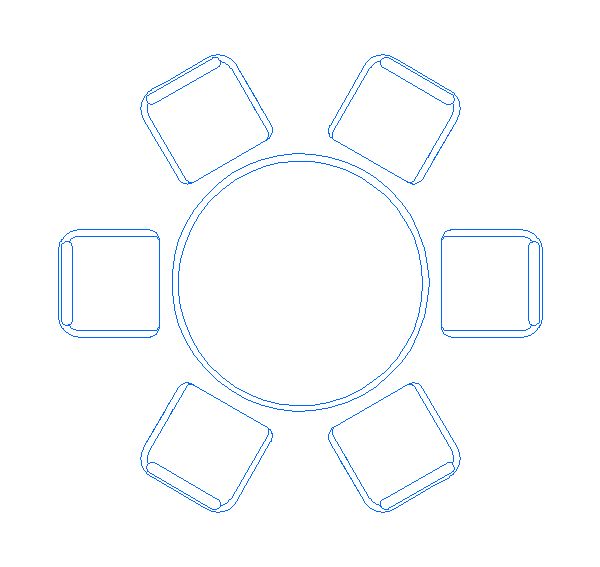 Moveis – Mesa para Reunião c/ 6 Cadeiras