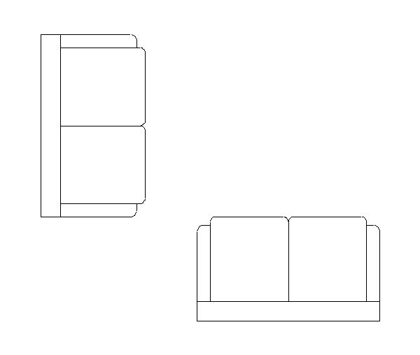 Conjunto de 2 Sofás com 2 Assentos em Cada