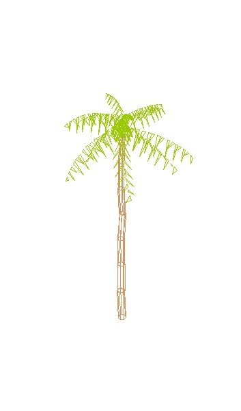 Vegetação 3D Palmeira