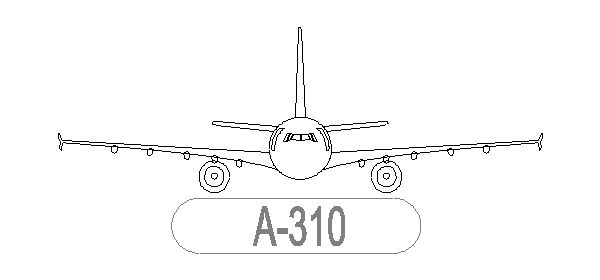 Veículos Aéreos – Avião Pousando (Vista Frontal)