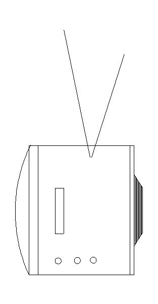 Modelo de Televisão Preto e Branco