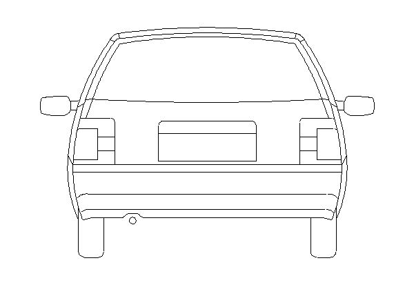 Veículos Terrestres – Vista Traseira de Carro Simples 1.0