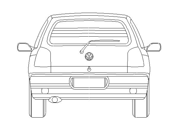 Veículos Terrestres – Gol (Visão Traseira)