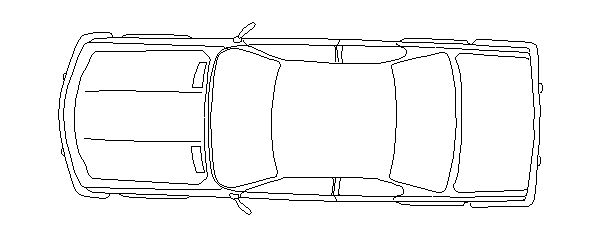 Veículos Terrestres – Visão Superior de um Carro Simples