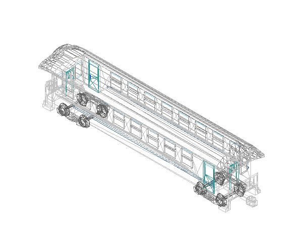 Veículos Terrestres – Visão 3D de Trem